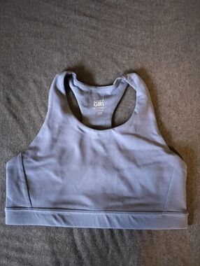 Athleta Girl Sports Bra Lavender Racerback Size L 12 Athletic Activewear